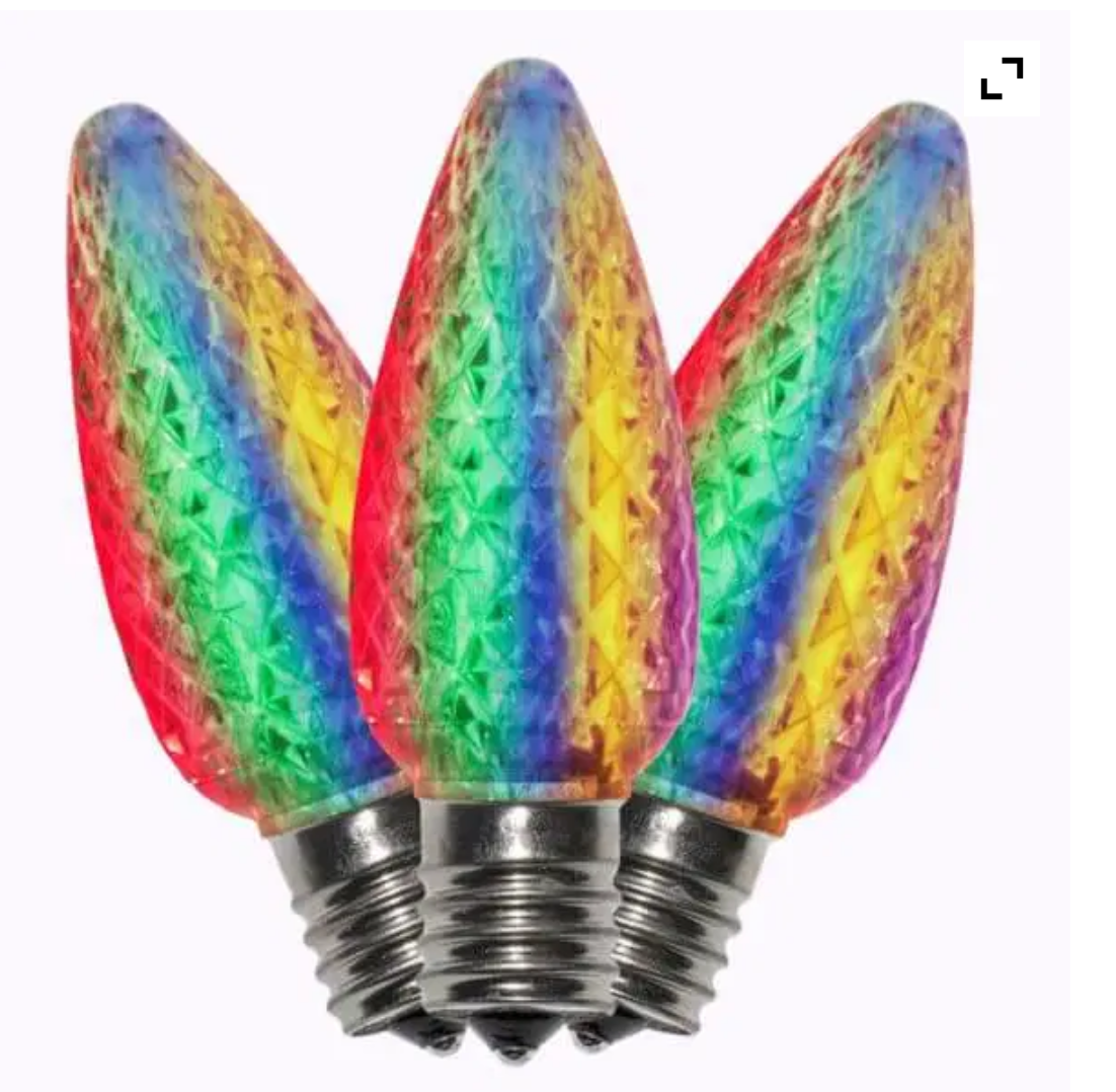 C9 LED Bulb Sparkle RGB
