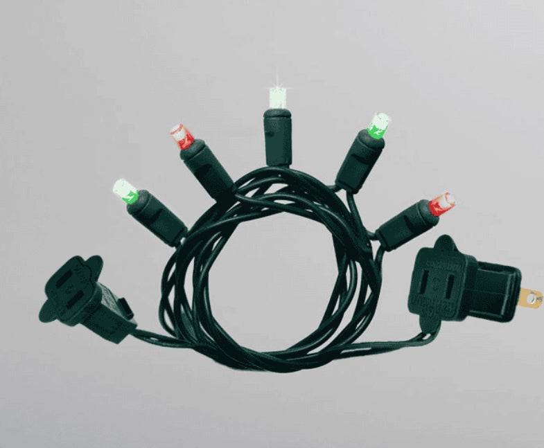 Candy Cane 5MM Pure White/Red 50L 6in 25ft