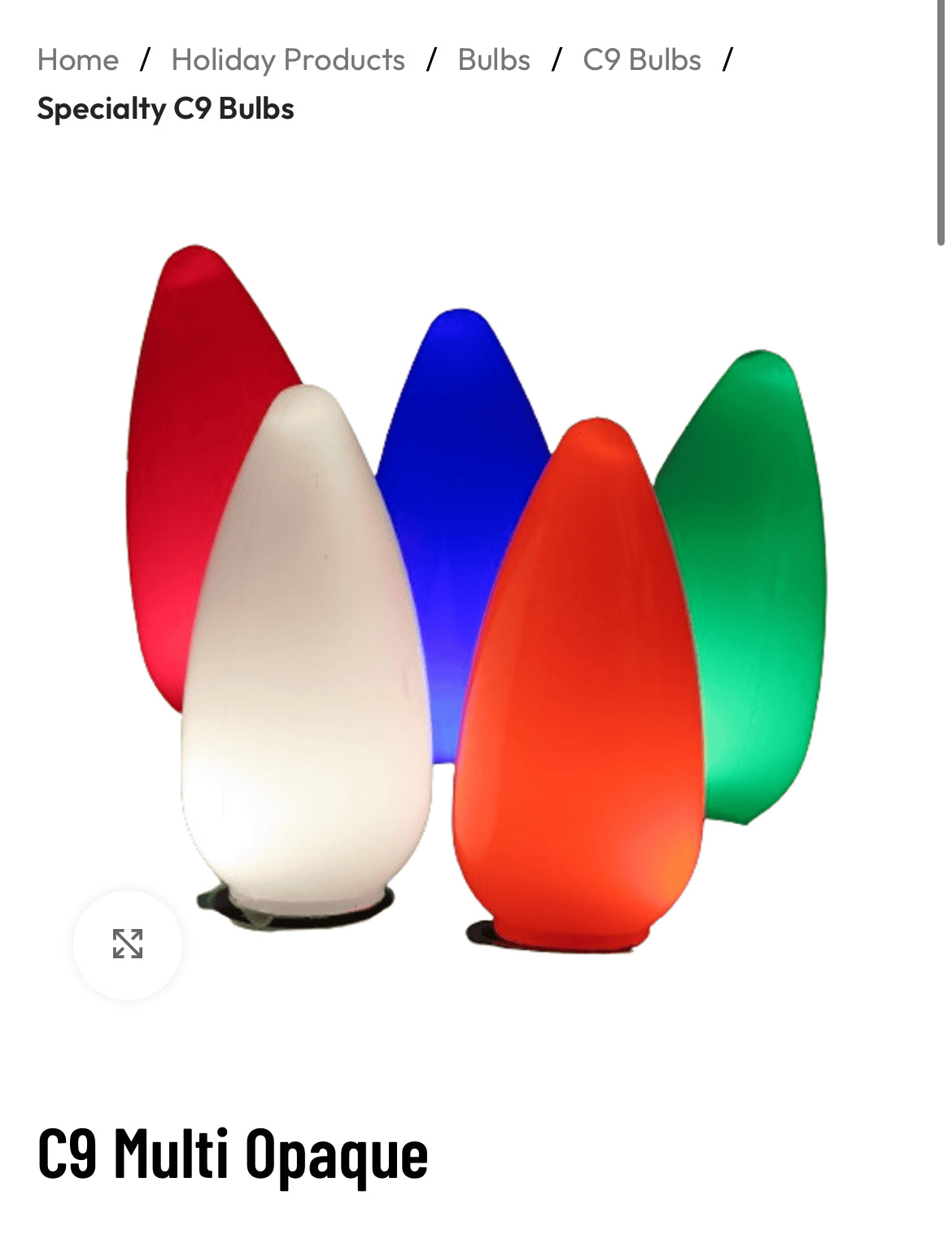 C9 LED Multi Smooth Opaque