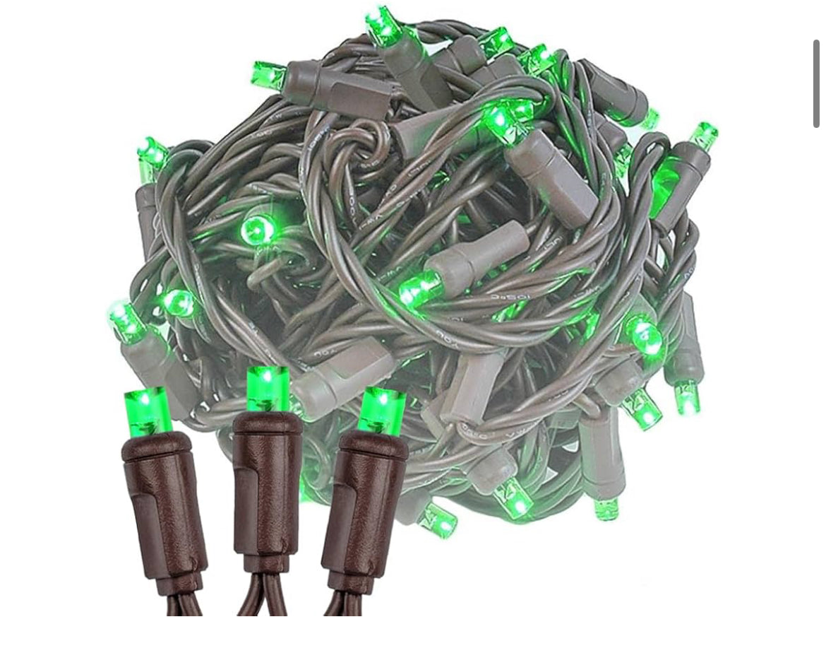 Mini Light 5MM Red/Green 50L 6in 25ft