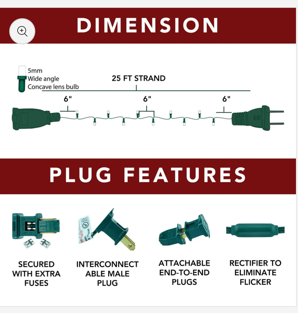 Frozen 5MM Pure White/Blue 50L 6in 25ft