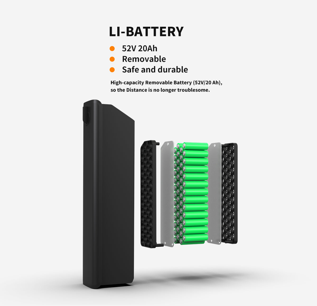 52V All-Terrain E-Bike  26x4.0 Fat Tire Electric Bike 20 AH Extended-Range Battery & Hydraulic Disc Brakes