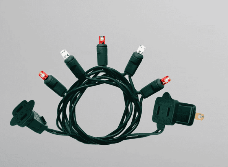 Candy Cane 5MM Red/Warm White 50L 6in 25ft