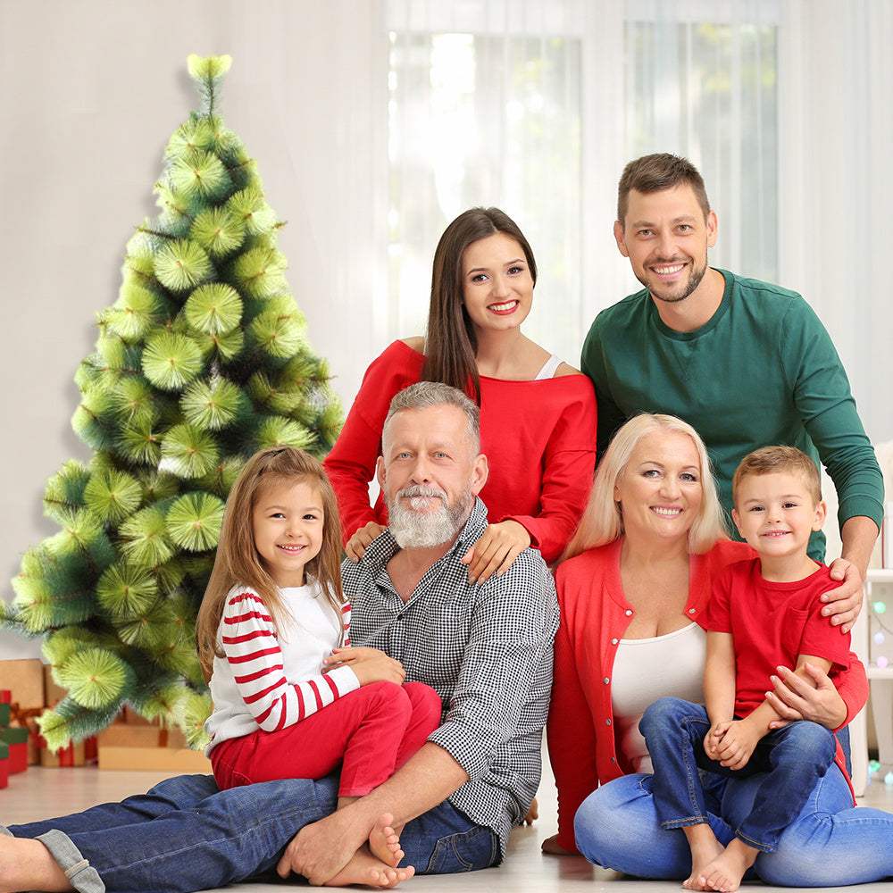 PVC Christmas Tree with lush green branches — installed by A Stuart’s Christmas for home and restaurant décor.