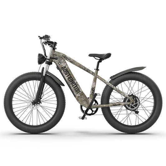 52V All-Terrain E-Bike  26x4.0 Fat Tire Electric Bike 20 AH Extended-Range Battery & Hydraulic Disc Brakes