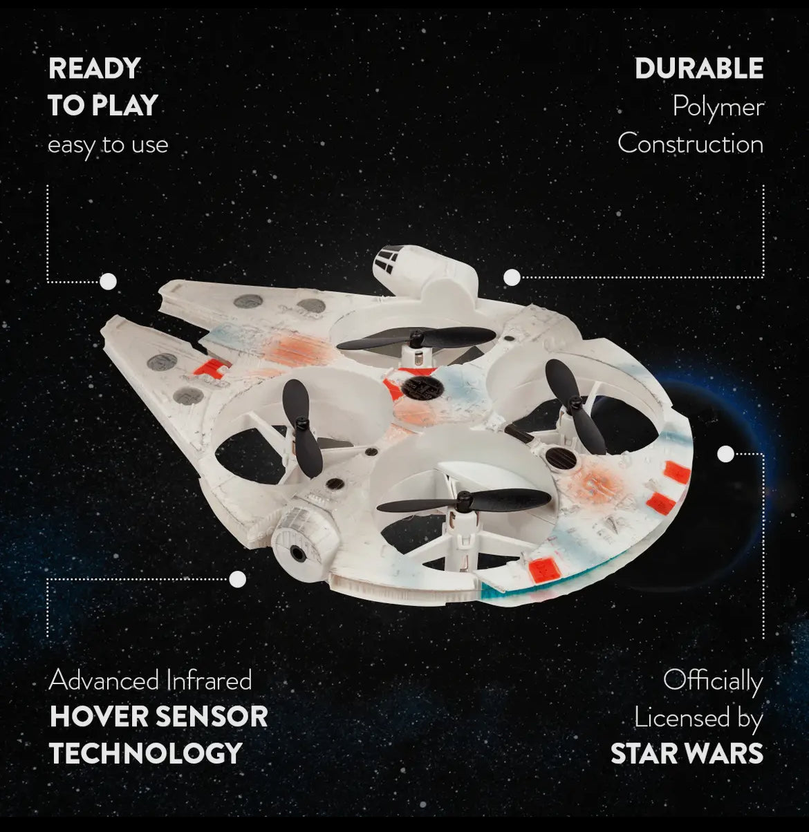 Star Wars Millennium Falcon Motion Sensing Drone