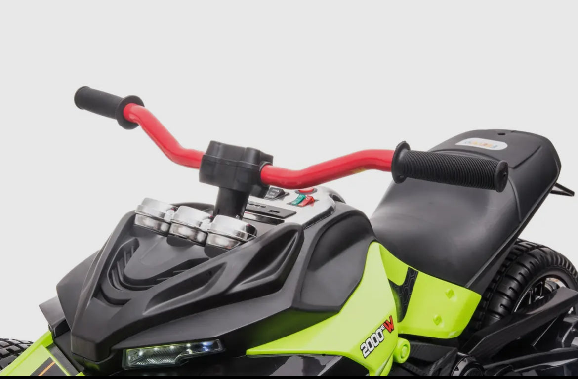 24 volt spider 2 seater Ride-on 3 wheel motorcycle.