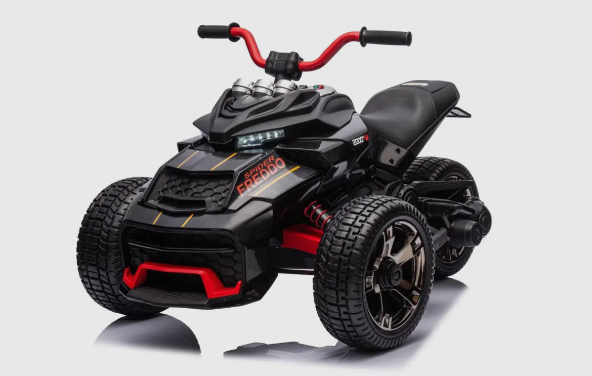 24 volt spider 2 seater Ride-on 3 wheel motorcycle.