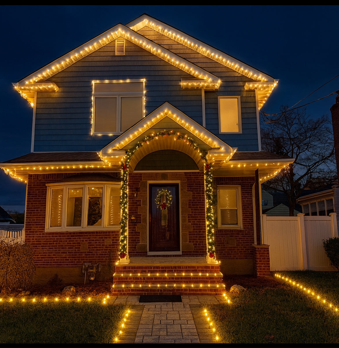 Christmas lighting package.