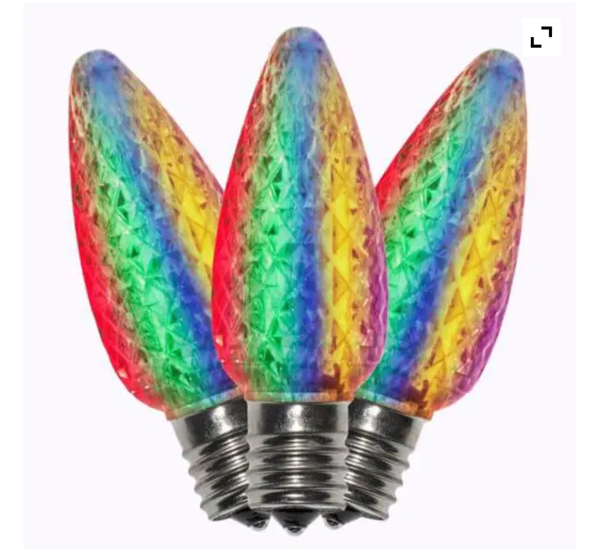 C9 LED Bulb Sparkle RGB