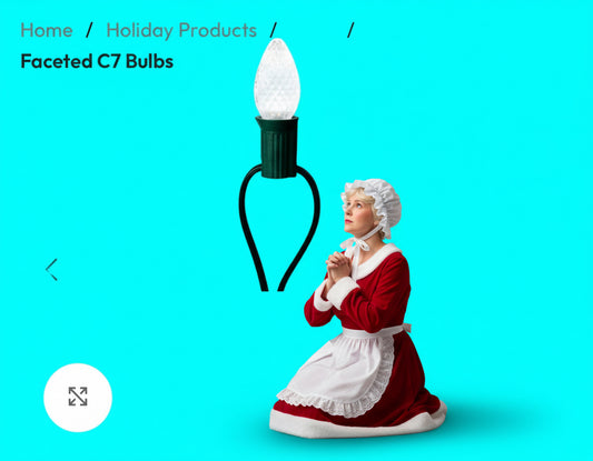 C7 Sun Warm White Twinkle Faceted