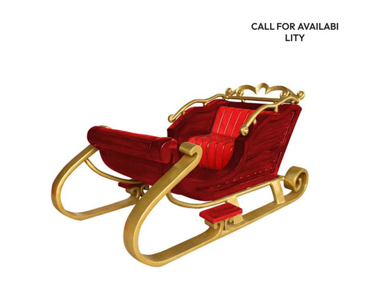 Santa with Sleigh 2-Seater Red/Gold