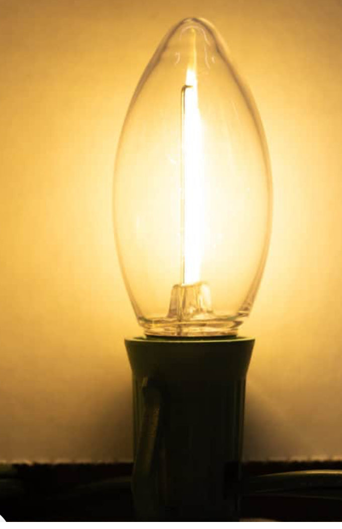 C9 Faceted Warm White